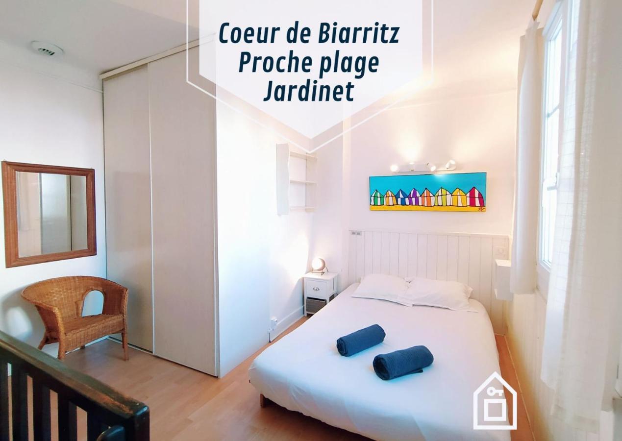 Lalanne Btz, Duplex Jardinet Pres De La Plage Biarriz Exterior foto