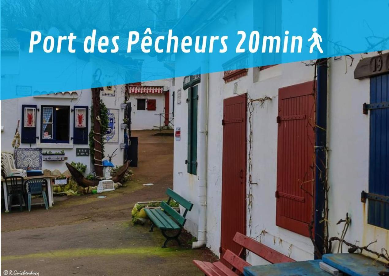 Lalanne Btz, Duplex Jardinet Pres De La Plage Biarriz Exterior foto